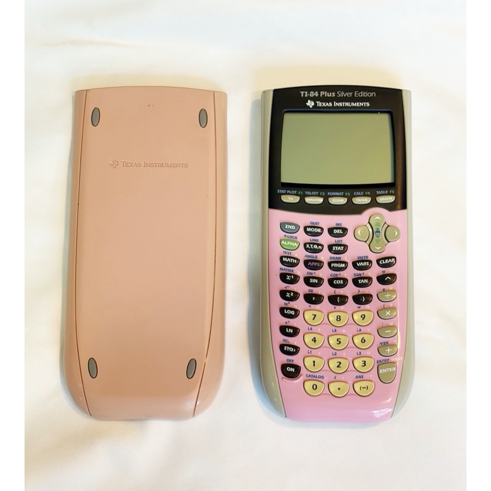 Texas Instruments TI-84 Plus Silver Edition Graphing Calculator - Pink - Working